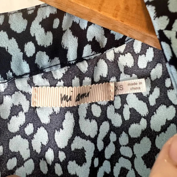 Mi Ami Blue Animal Print Fit & Flare Dress Size XS - Picture 10 of 13